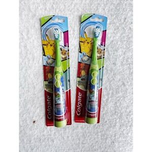 2* Colgate Kids Toothbrush Battery Powered Electric Extra Soft‎ Bristles Pokemon